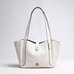 Coach Hadley Turnlock Tote Bag Chalk