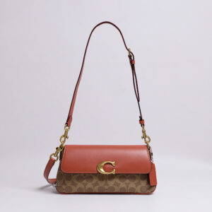 Coach Jet Shoulder Bag Tan Rust