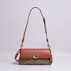 Coach Jet Shoulder Bag Tan Rust