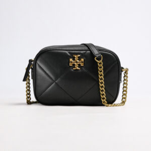 Tory Burch Kira Diamond Quilt Camera Bag Black